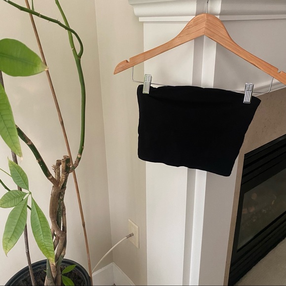 VS PINK Black Unlined Bandeau Crop Tube Top - Picture 7 of 9